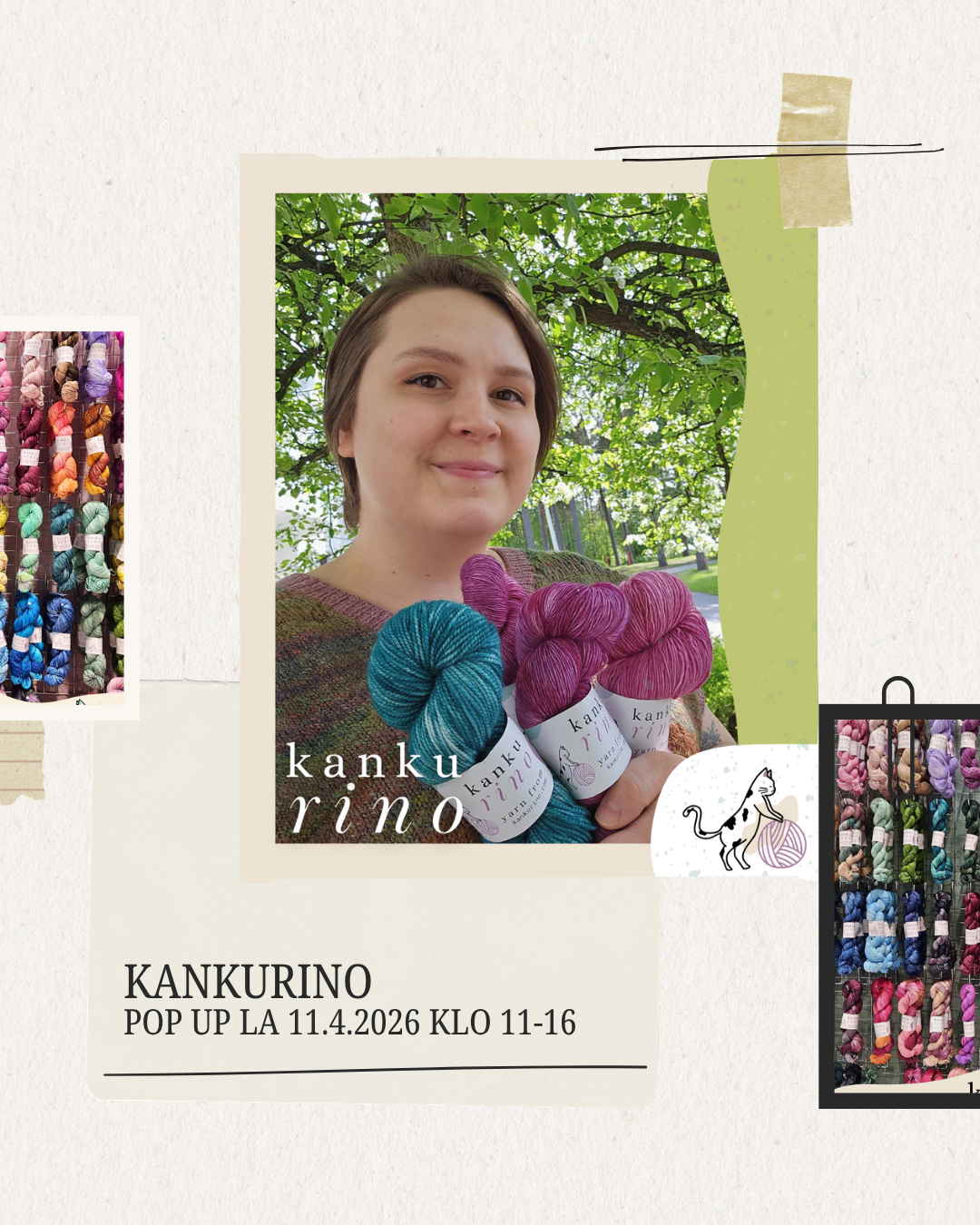 Kankurino saapuu puodille ja olemme pidennetysti auki!