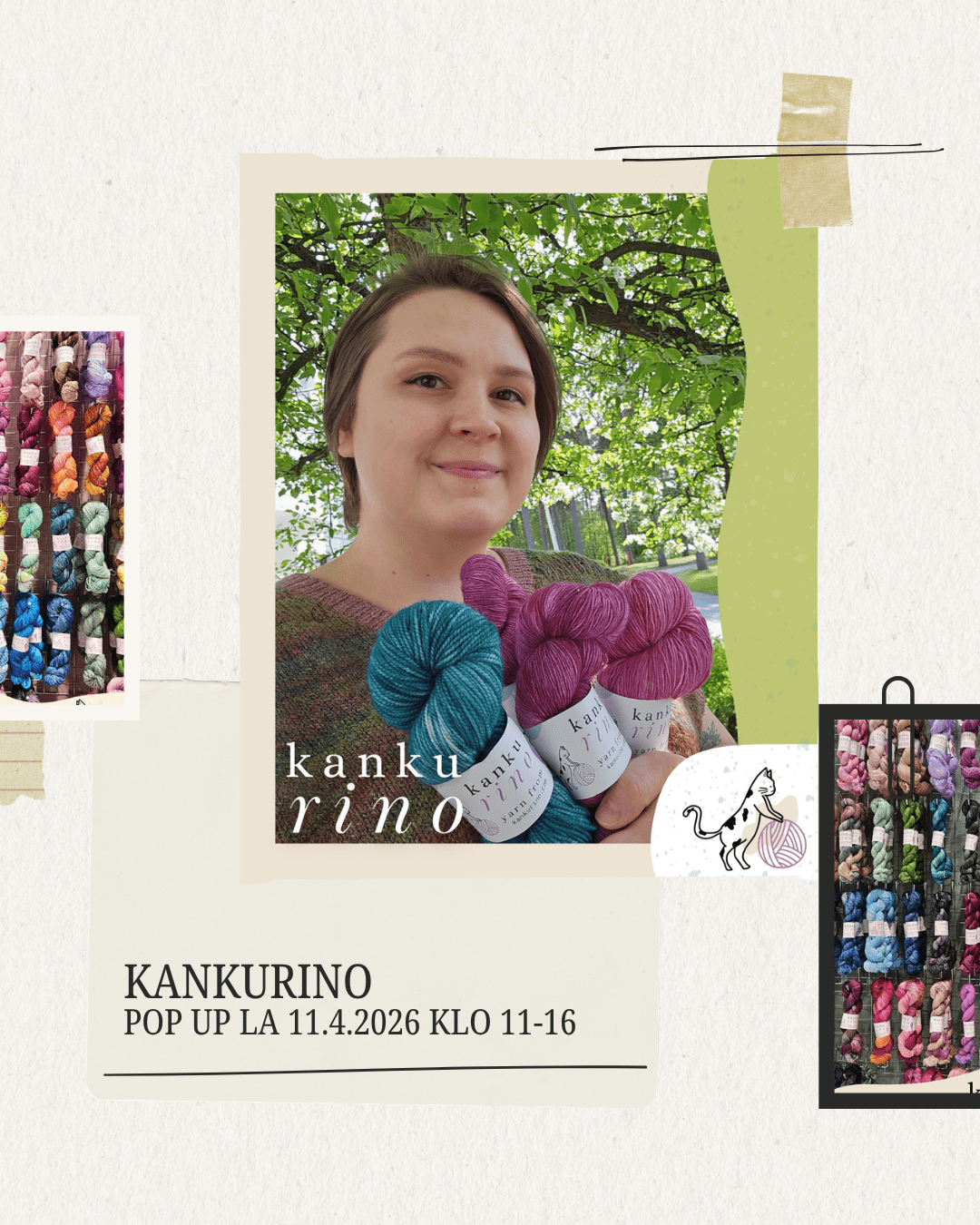 Kankurino saapuu puodille ja olemme pidennetysti auki! - Kehrääjän säie
