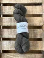 Lumoava Perussukkalanka 
Lanka on klassinen ja pomminvarma yhdistelmä: 75 % pehmeää villaa ja 25 % polyamidia. värissä ruskean harmaa