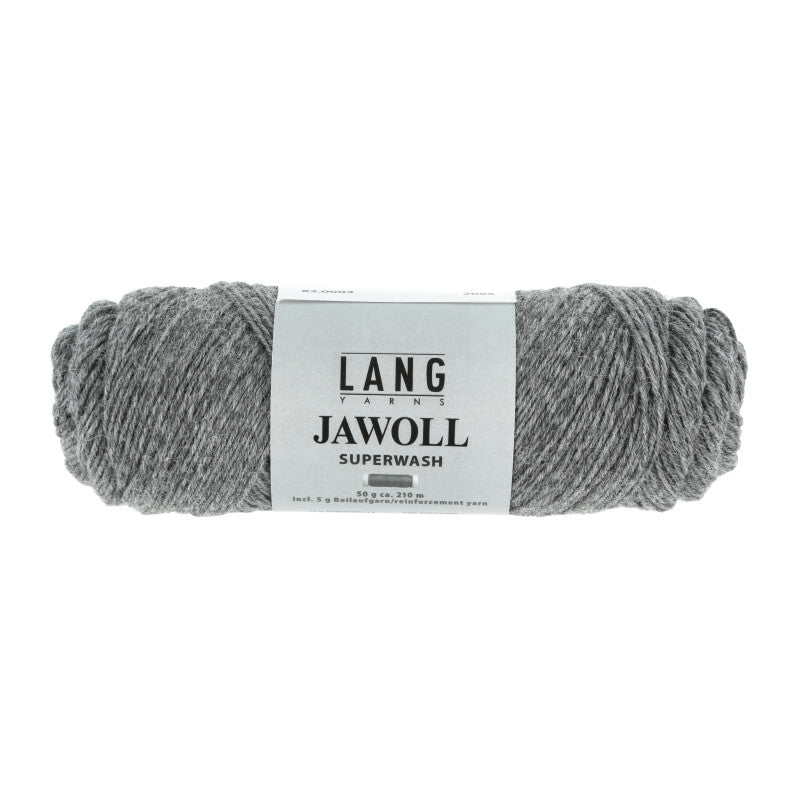 Lang Yarns Jawoll – Sukkalankojen klassikko ja kestävyyden salaisuus.
75 % puhdasta uutta villaa (Patagonian Corriedale), 25 % polyamidia
50 g = n. 210 m (Fingering-vahvuus)
Kerän sisällä on 5 gramman vahvikelankarulla samassa sävyssä.