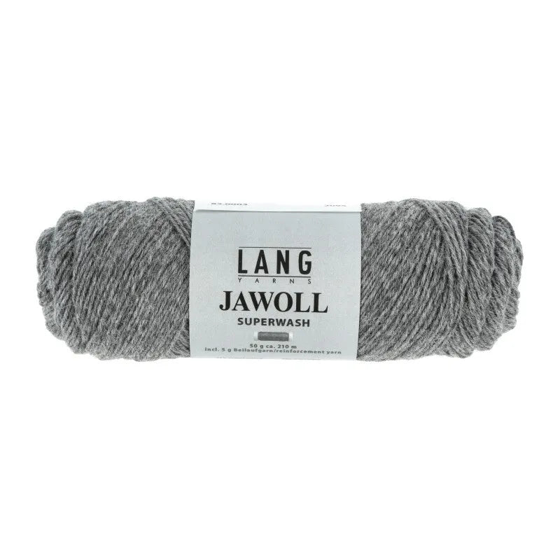 Lang Yarns Jawoll – Sukkalankojen klassikko ja kestävyyden salaisuus.
75 % puhdasta uutta villaa (Patagonian Corriedale), 25 % polyamidia
50 g = n. 210 m (Fingering-vahvuus)
Kerän sisällä on 5 gramman vahvikelankarulla samassa sävyssä.