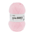 Lang Yarns Super Soxx 6-ply on perinteinen sukkalangan 
75 % puhdasta uutta villaa, 25 % polyamidia
150 g kerä = 410 m
Yksi kerä (150 g) riittää aikuisten sukkapariin kokoon 44 asti.