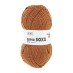 Lang Yarns Super Soxx 6-ply on perinteinen sukkalangan 
75 % puhdasta uutta villaa, 25 % polyamidia
150 g kerä = 410 m
Yksi kerä (150 g) riittää aikuisten sukkapariin kokoon 44 asti.