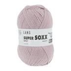 Lang Yarns Super Soxx 6-ply on perinteinen sukkalangan 
75 % puhdasta uutta villaa, 25 % polyamidia
150 g kerä = 410 m
Yksi kerä (150 g) riittää aikuisten sukkapariin kokoon 44 asti.