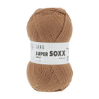 Lang Yarns Super Soxx 6-ply on perinteinen sukkalangan 
75 % puhdasta uutta villaa, 25 % polyamidia
150 g kerä = 410 m
Yksi kerä (150 g) riittää aikuisten sukkapariin kokoon 44 asti.