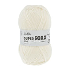 Lang Yarns Super Soxx 6-ply on perinteinen sukkalangan 
75 % puhdasta uutta villaa, 25 % polyamidia
150 g kerä = 410 m
Yksi kerä (150 g) riittää aikuisten sukkapariin kokoon 44 asti.