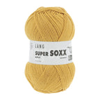 Lang Yarns Super Soxx 6-ply on perinteinen sukkalangan 
75 % puhdasta uutta villaa, 25 % polyamidia
150 g kerä = 410 m
Yksi kerä (150 g) riittää aikuisten sukkapariin kokoon 44 asti.