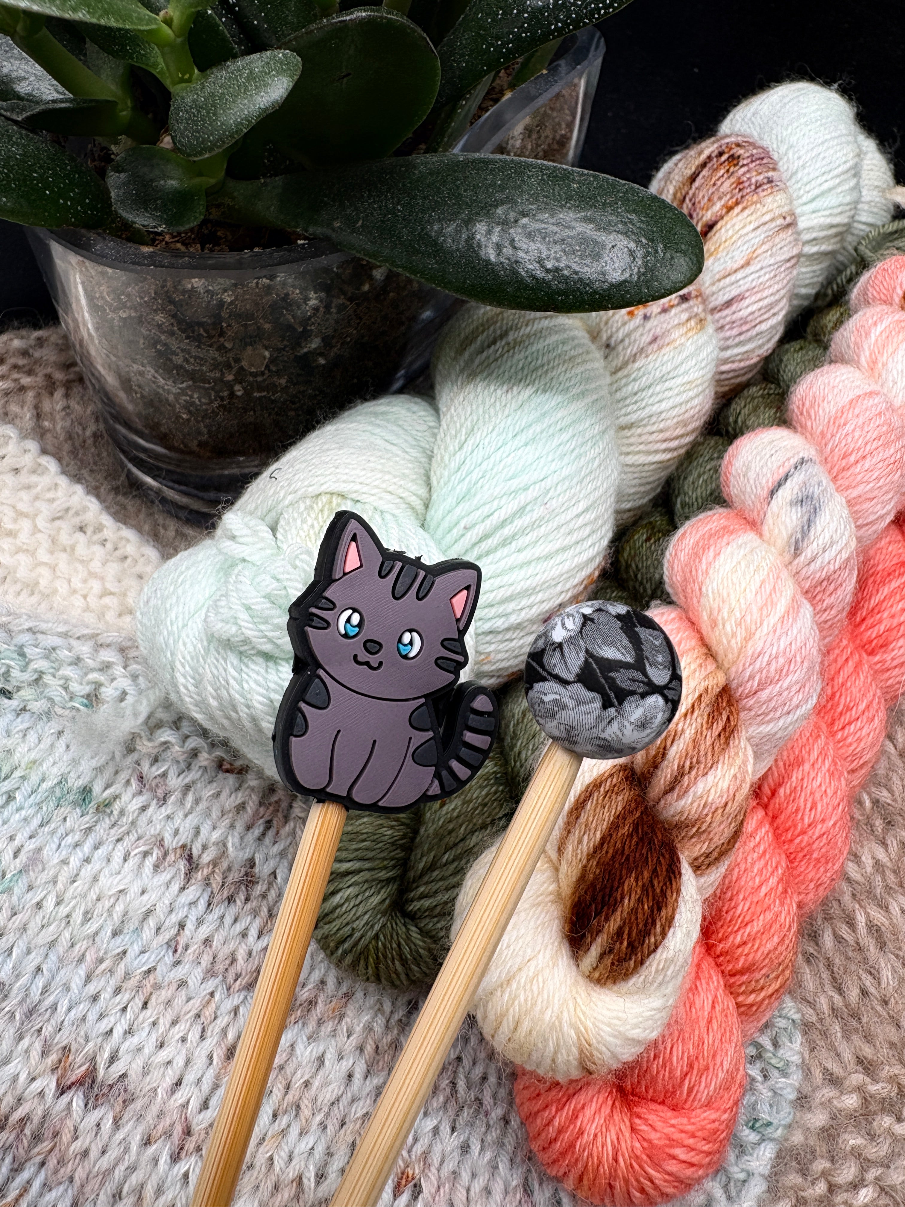 Silikoniset puikkostopparit (2 kpl) - Kissa