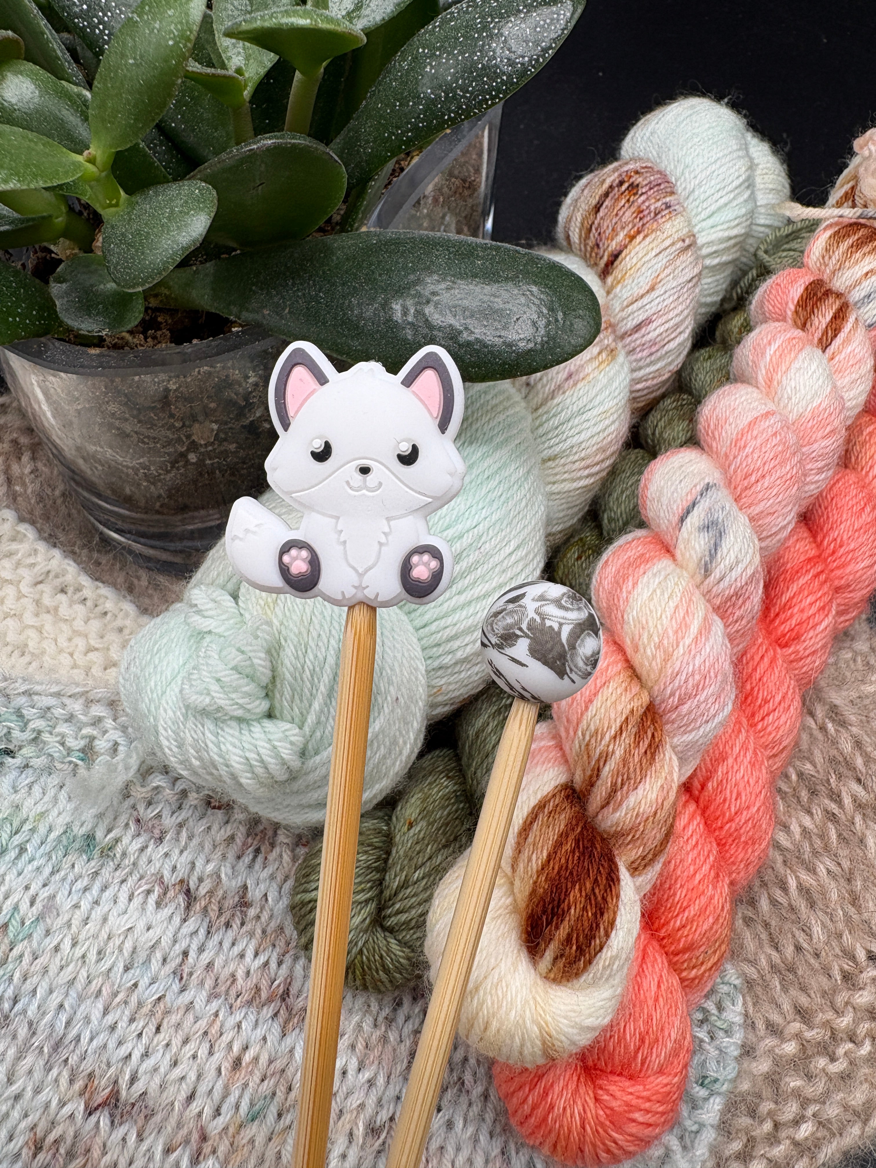 Silikoniset puikkostopparit (2 kpl) - Kettu