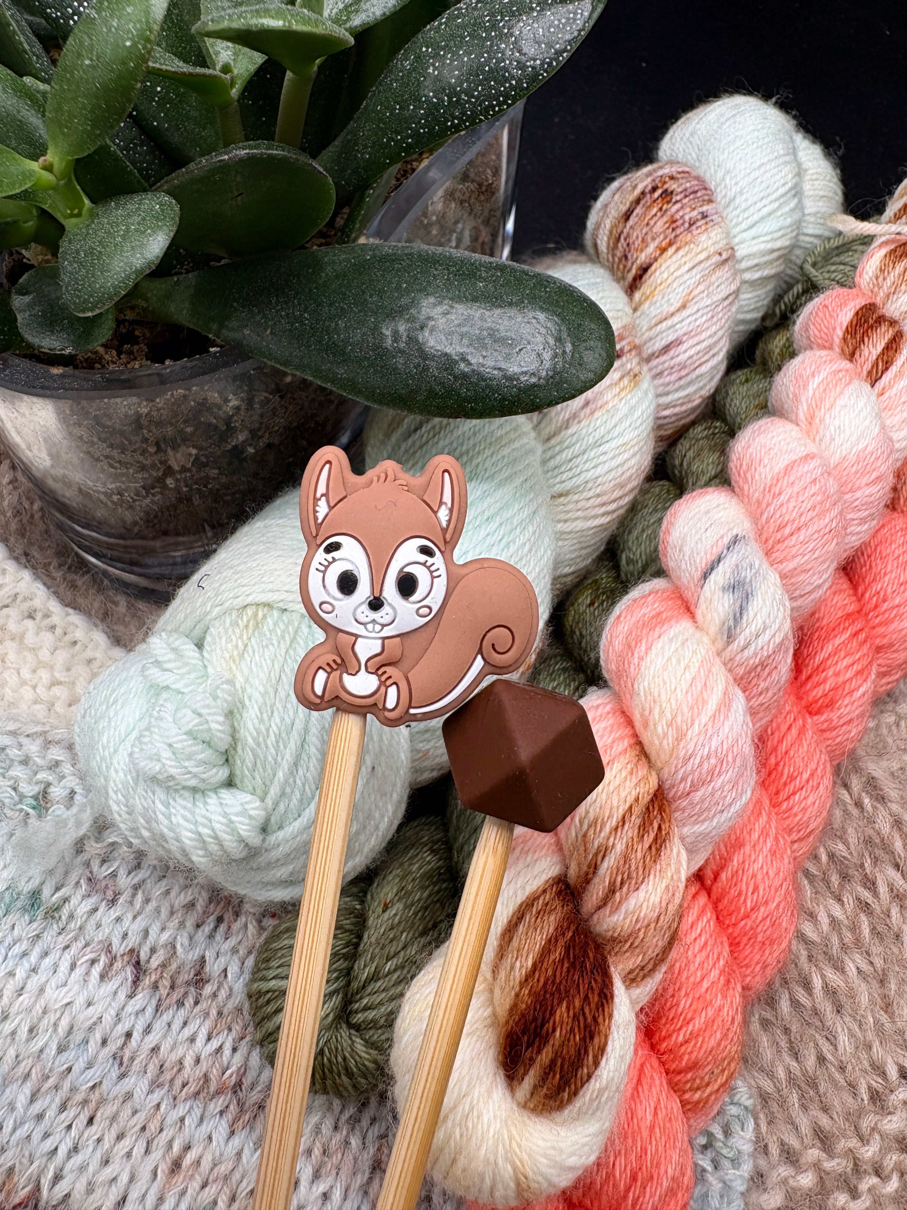 Silikoniset puikkostopparit (2 kpl) - Orava