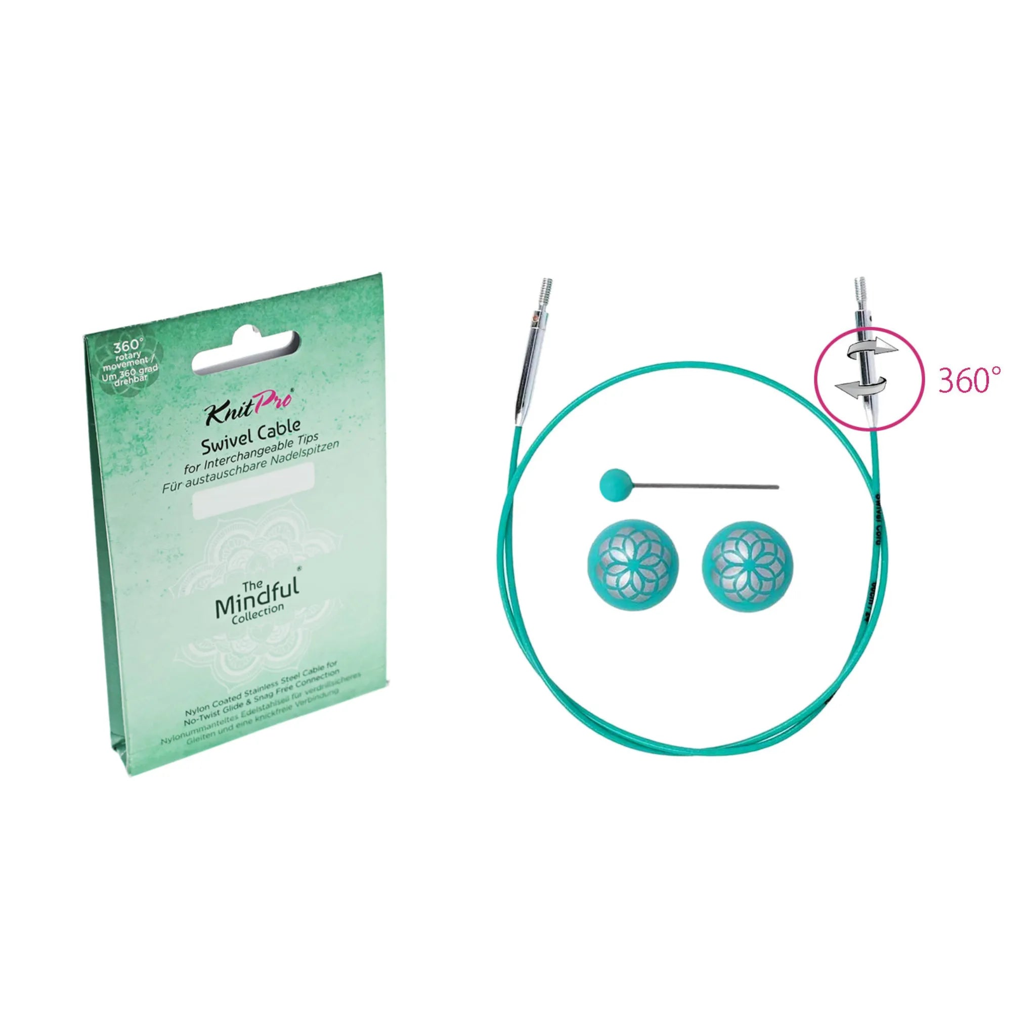 KnitPro Mindful Swivel 360° Kaapeli