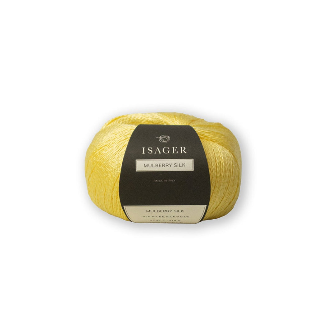 Isager Mulberry Silk 25 g – 100 % ylellinen mulperisilkkilanka. Tuo neuleeseen silkkisen pehmeyden ja kiillon toisen langan rinnalla. Tilaa silkki heti!
