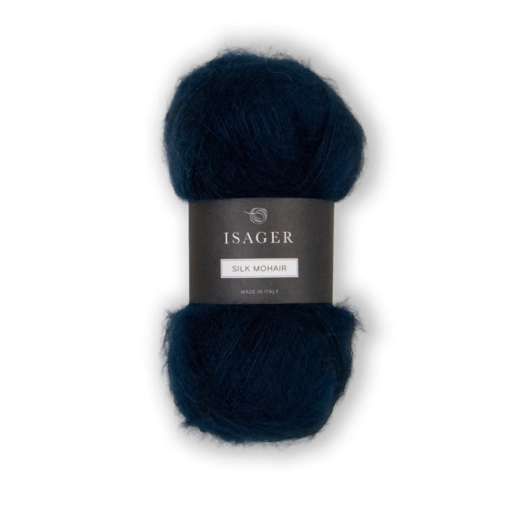 Isager Silk Mohair 25 g – Ylellinen 75 % RMS-mohairia ja 25 % silkkiä sisältävä yhdistelmälanka (212 m / 25 g). Tilaa unelmanpehmeä lanka heti!