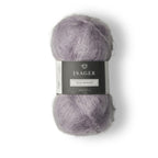 Isager Silk Mohair 25 g – Ylellinen 75 % RMS-mohairia ja 25 % silkkiä sisältävä yhdistelmälanka (212 m / 25 g). Tilaa unelmanpehmeä lanka heti!