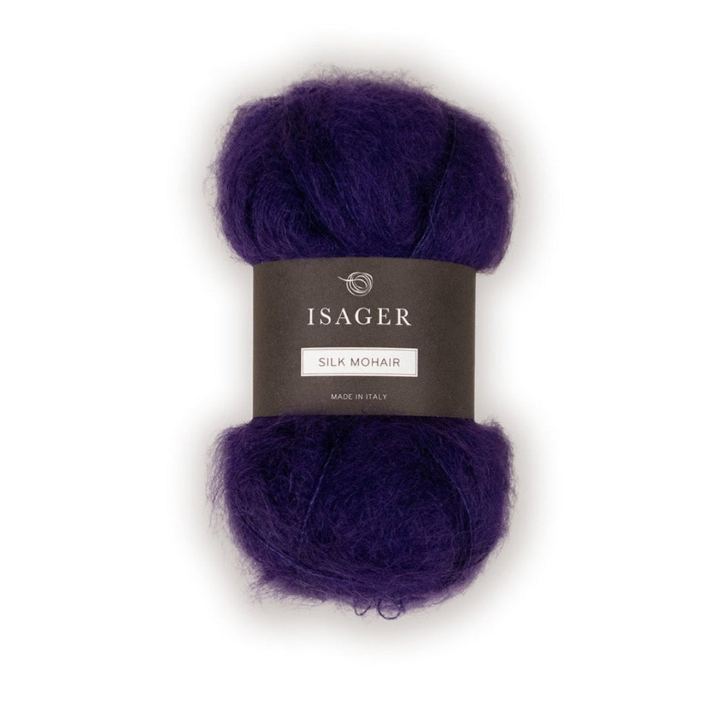 Isager Silk Mohair 25 g – Ylellinen 75 % RMS-mohairia ja 25 % silkkiä sisältävä yhdistelmälanka (212 m / 25 g). Tilaa unelmanpehmeä lanka heti!