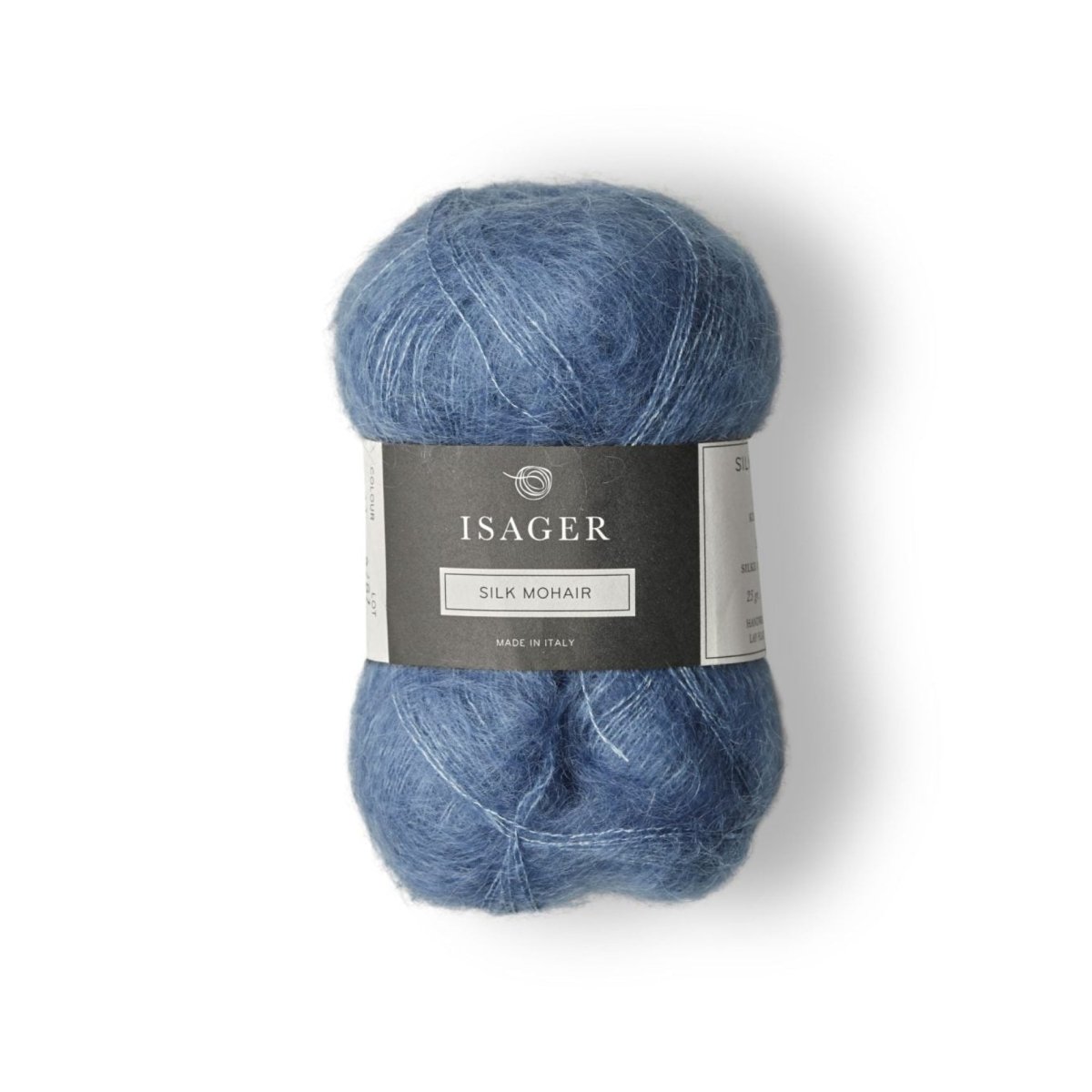 Isager Silk Mohair 25 g – Ylellinen 75 % RMS-mohairia ja 25 % silkkiä sisältävä yhdistelmälanka (212 m / 25 g). Tilaa unelmanpehmeä lanka heti!