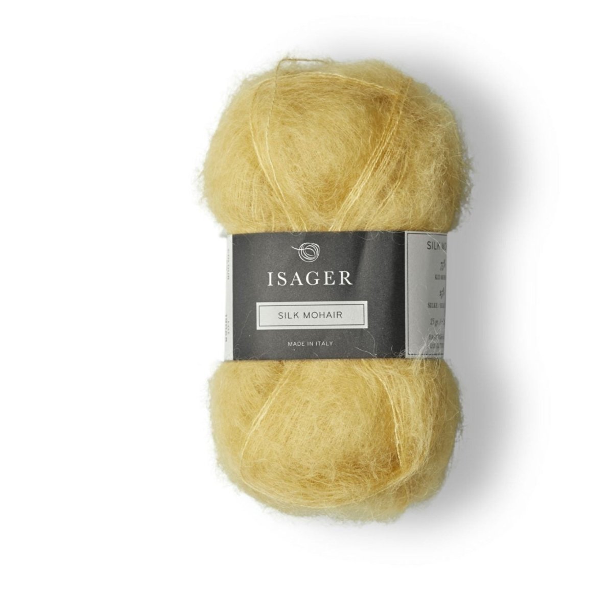 Isager Silk Mohair 25 g – Ylellinen 75 % RMS-mohairia ja 25 % silkkiä sisältävä yhdistelmälanka (212 m / 25 g). Tilaa unelmanpehmeä lanka heti!