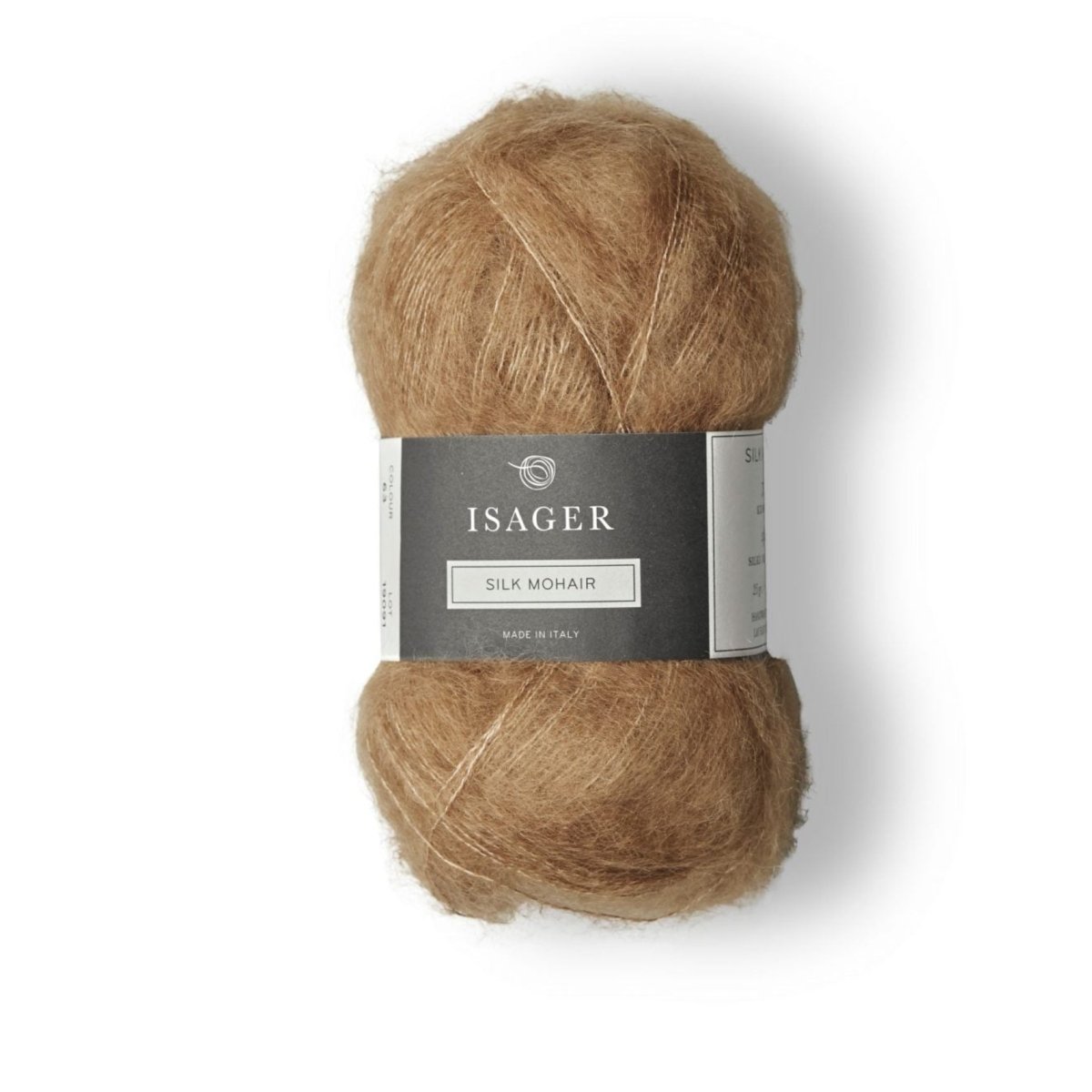 Isager Silk Mohair 25 g – Ylellinen 75 % RMS-mohairia ja 25 % silkkiä sisältävä yhdistelmälanka (212 m / 25 g). Tilaa unelmanpehmeä lanka heti!