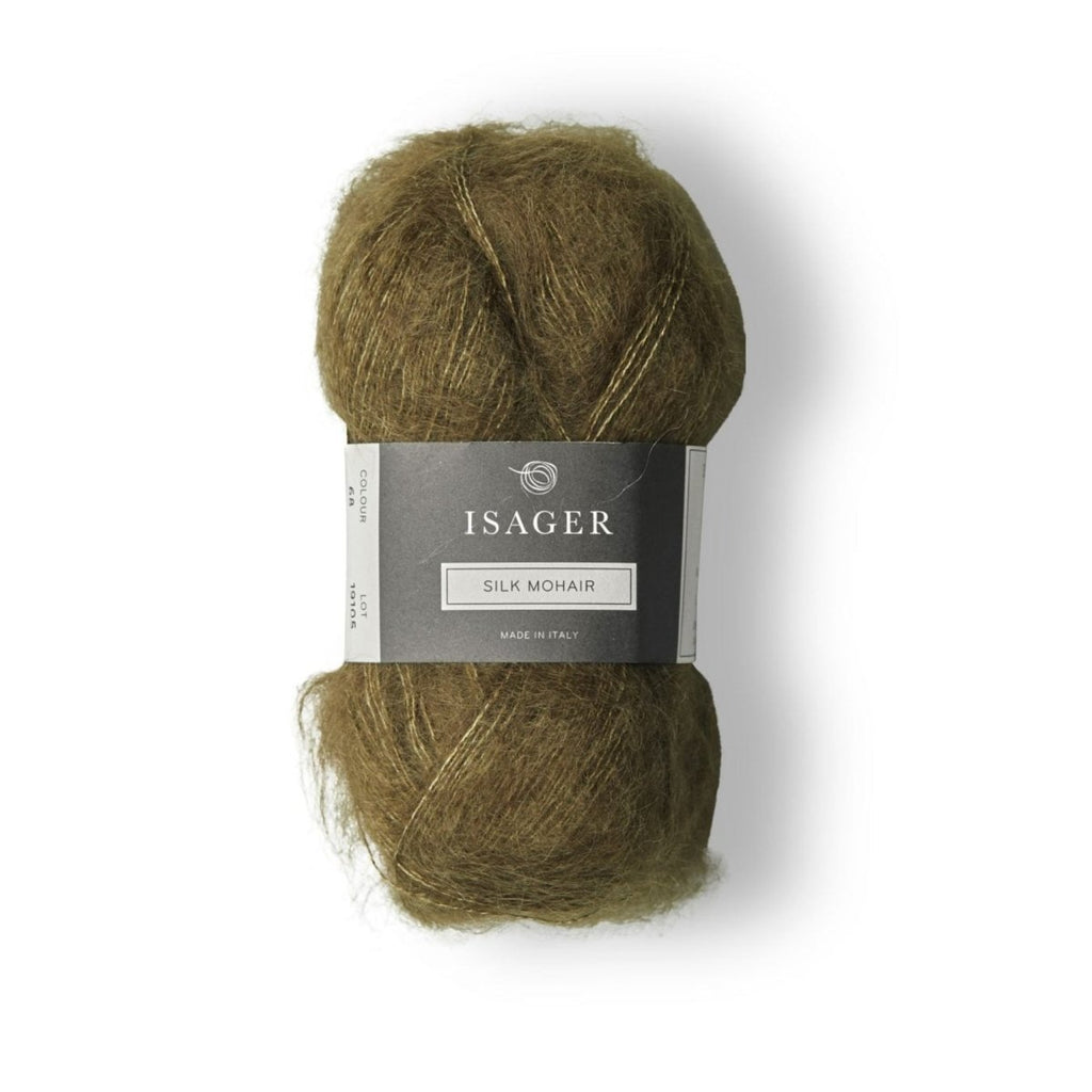 Isager Silk Mohair 25 g – Ylellinen 75 % RMS-mohairia ja 25 % silkkiä sisältävä yhdistelmälanka (212 m / 25 g). Tilaa unelmanpehmeä lanka heti!