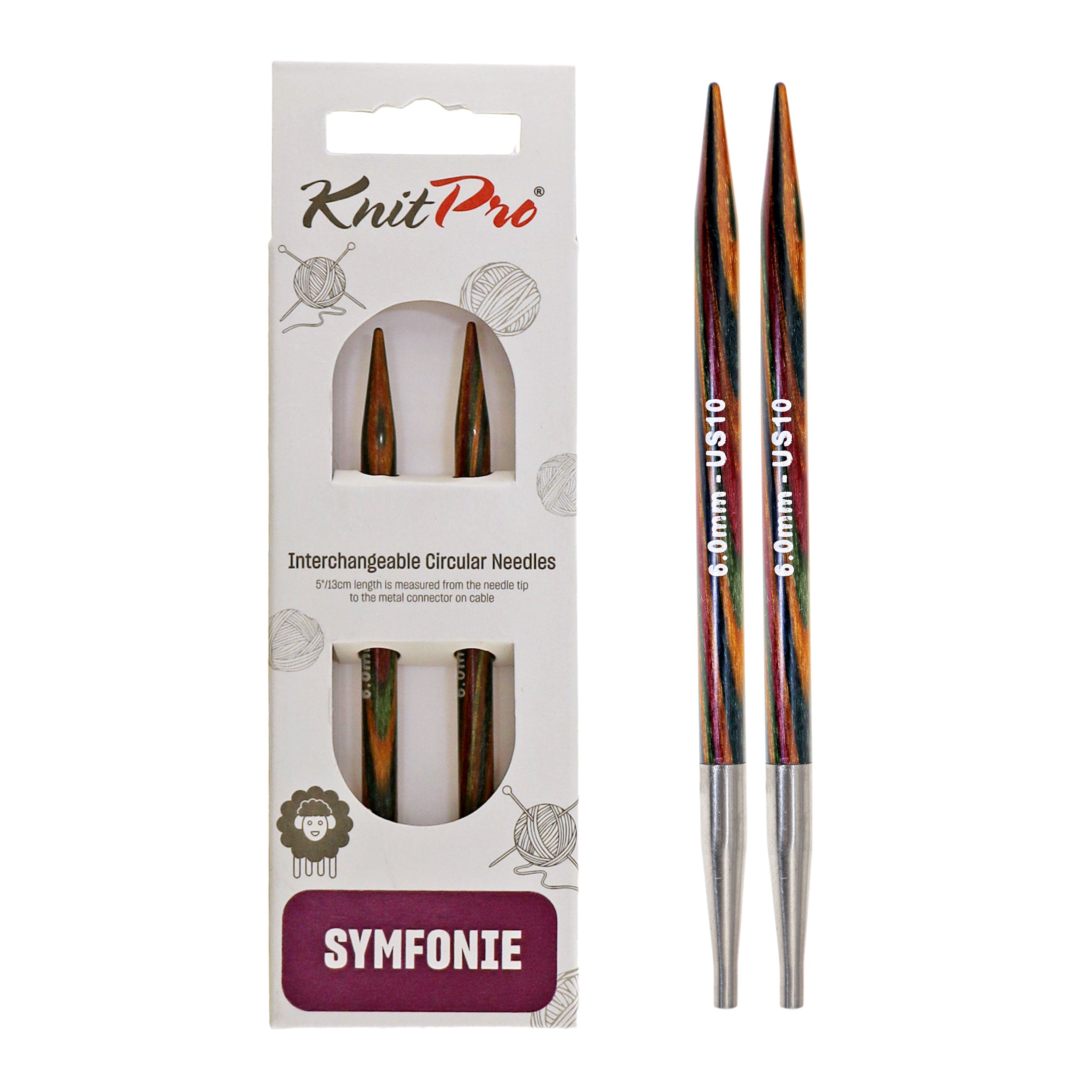 KnitPro Symfonie vaihtopääpuikot 13 cm