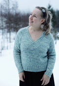V for Vanilla -neulepusero - Anna Johanna printti (Suomenkielinen ohje)