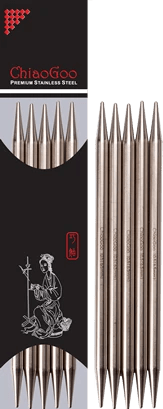 ChiaoGoo Metalliset Sukkapuikot - 15 cm - 3.25 mm