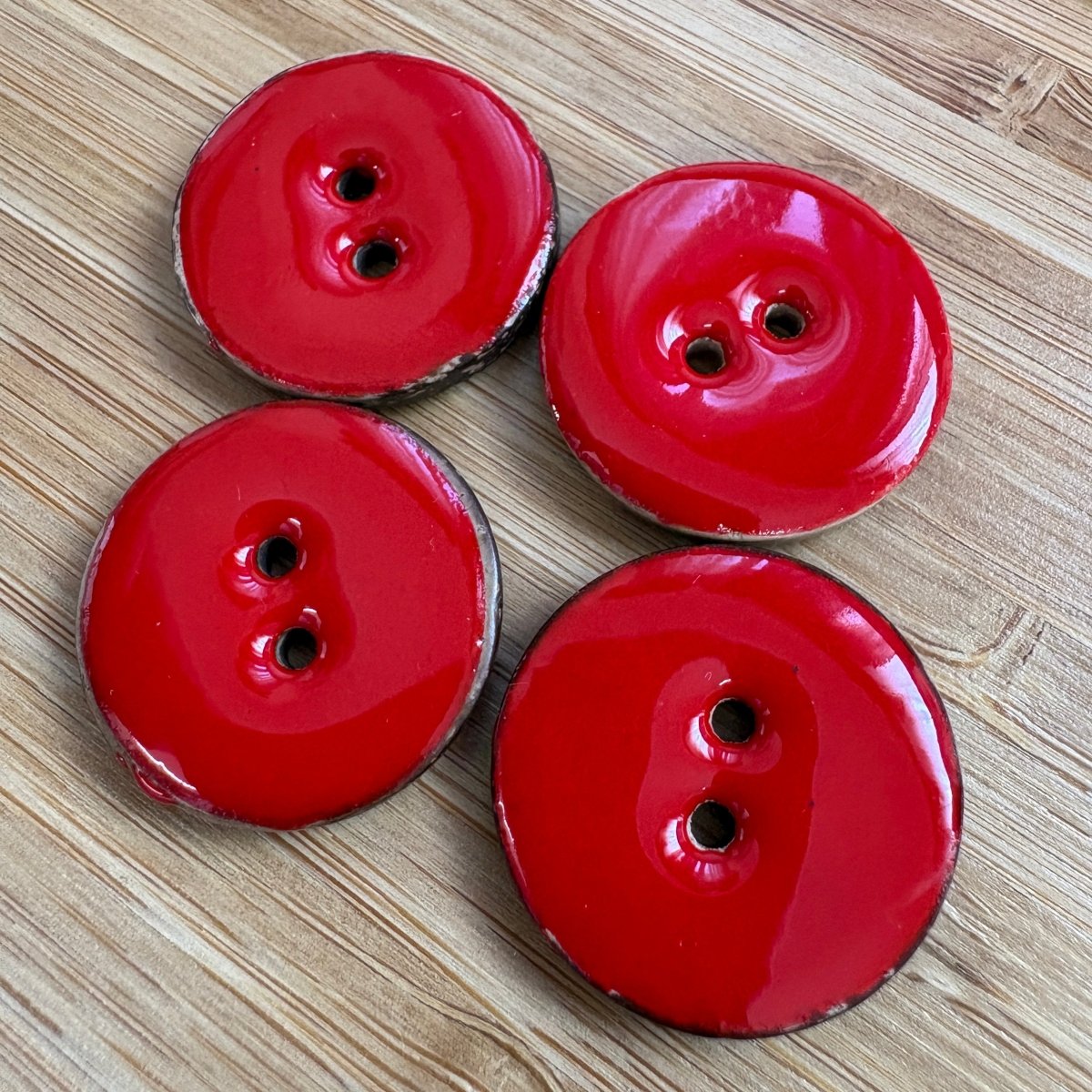 Kookosnappi ∅25 mm, Punainen -
