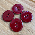 Kookosnappi ∅25 mm, Tumma punainen -