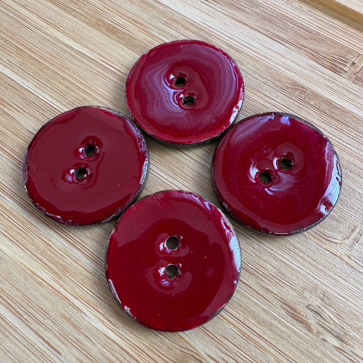Kookosnappi ∅25 mm, Tumma punainen -