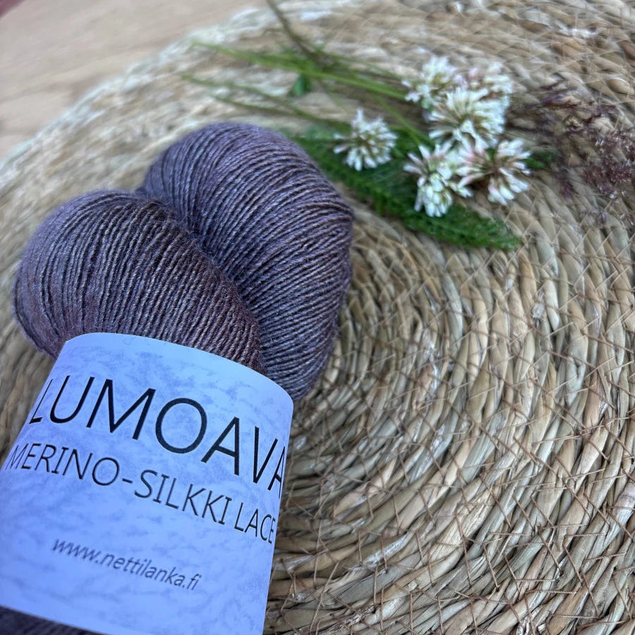 Nettilanka - Lumoava merino-silkki lace - 1. Ametisti