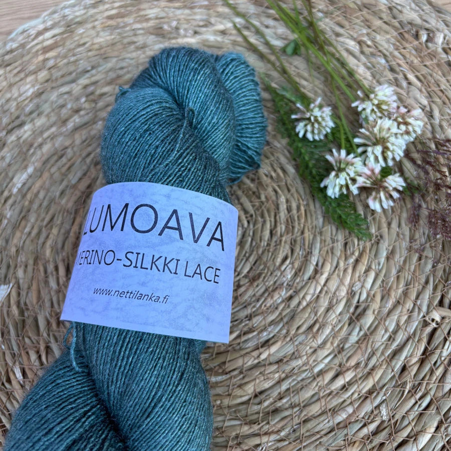 Nettilanka - Lumoava merino-silkki lace - 1. Ametisti