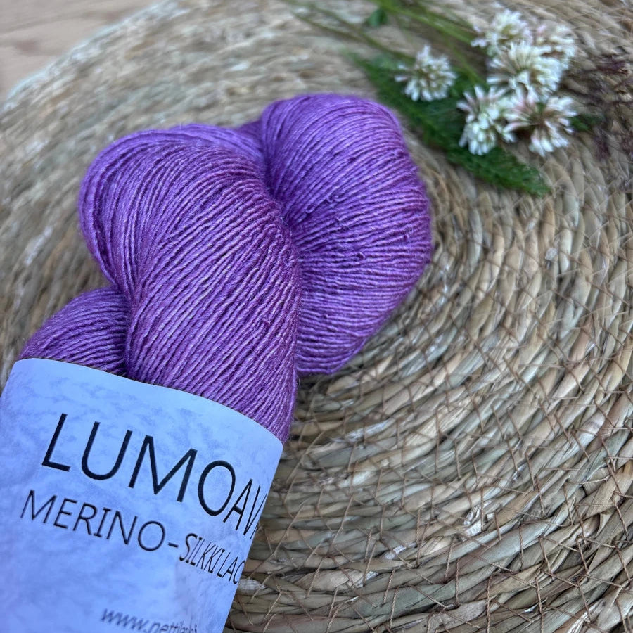 Nettilanka - Lumoava merino-silkki lace - 1. Ametisti
