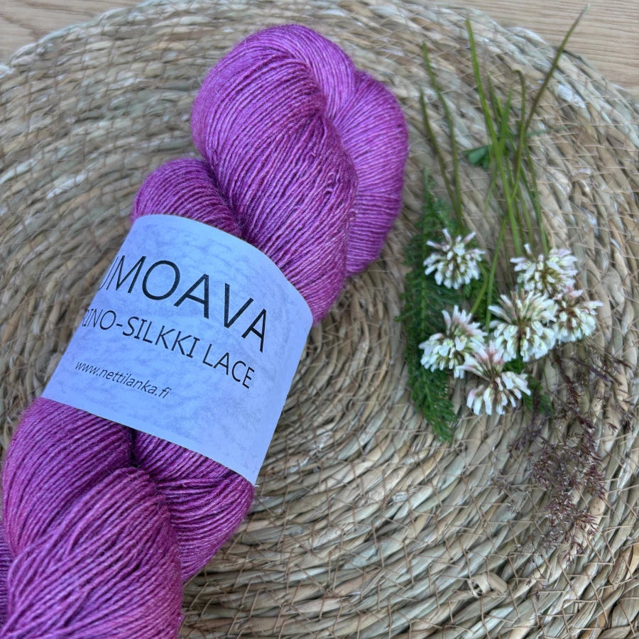 Nettilanka - Lumoava merino-silkki lace - 1. Ametisti