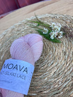 Lumoava merino-silkki lace