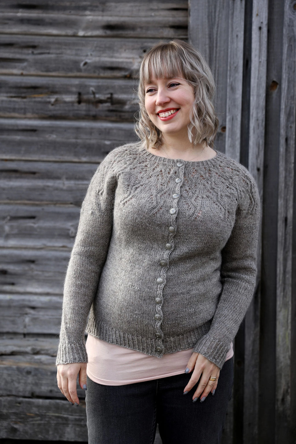 Routa -neuletakki - Anna Johanna printti (Suomenkielinen ohje)