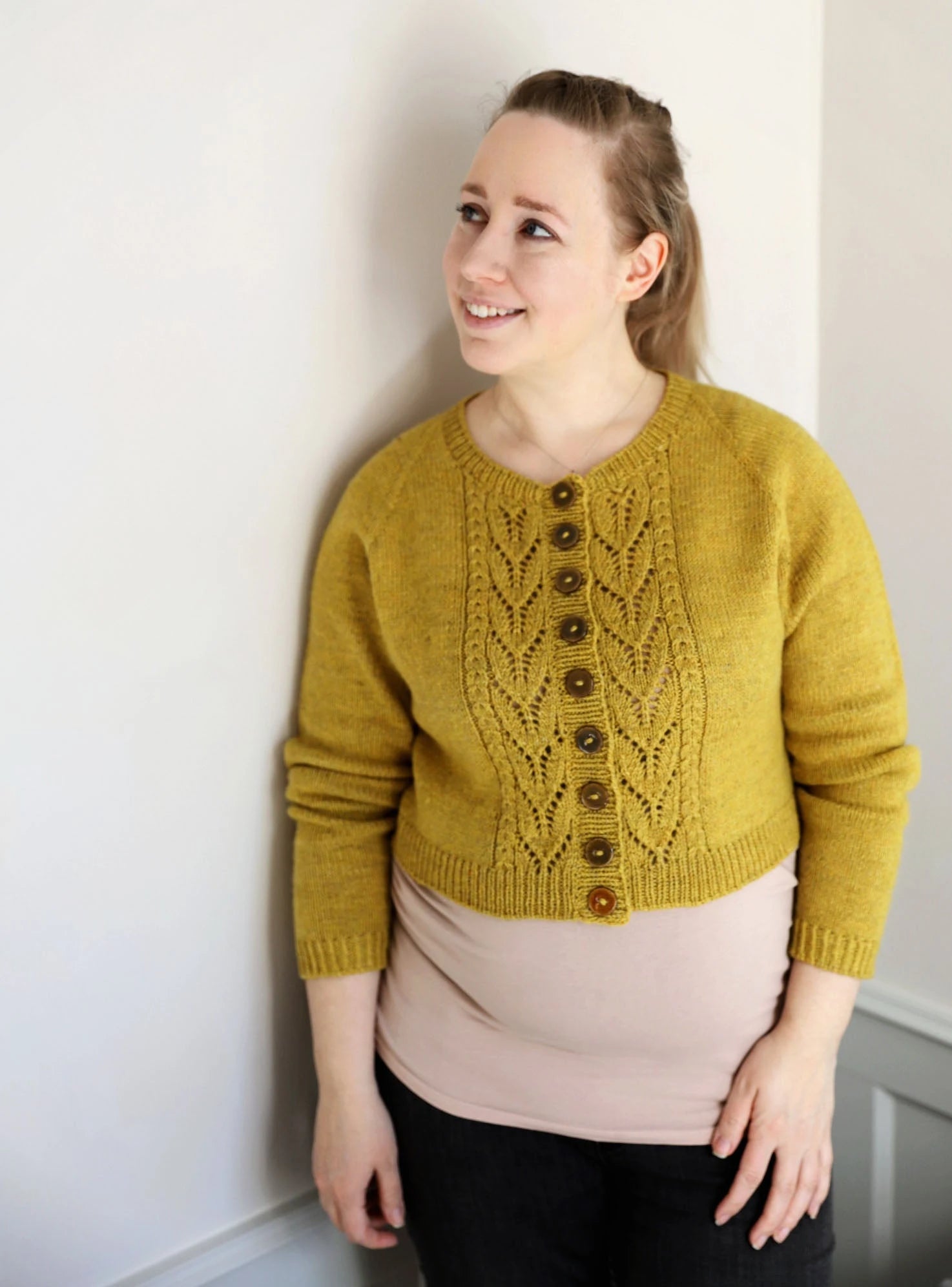 Sheperd Cardigan -neuletakki - Anna Johanna printti (Suomenkielinen ohje)