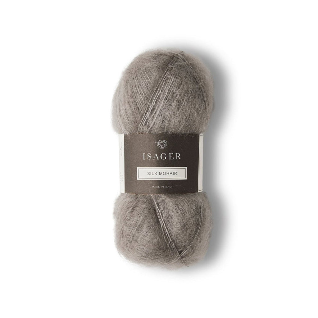 Isager Silk Mohair 25 g – Ylellinen 75 % RMS-mohairia ja 25 % silkkiä sisältävä yhdistelmälanka (212 m / 25 g). Tilaa unelmanpehmeä lanka heti!