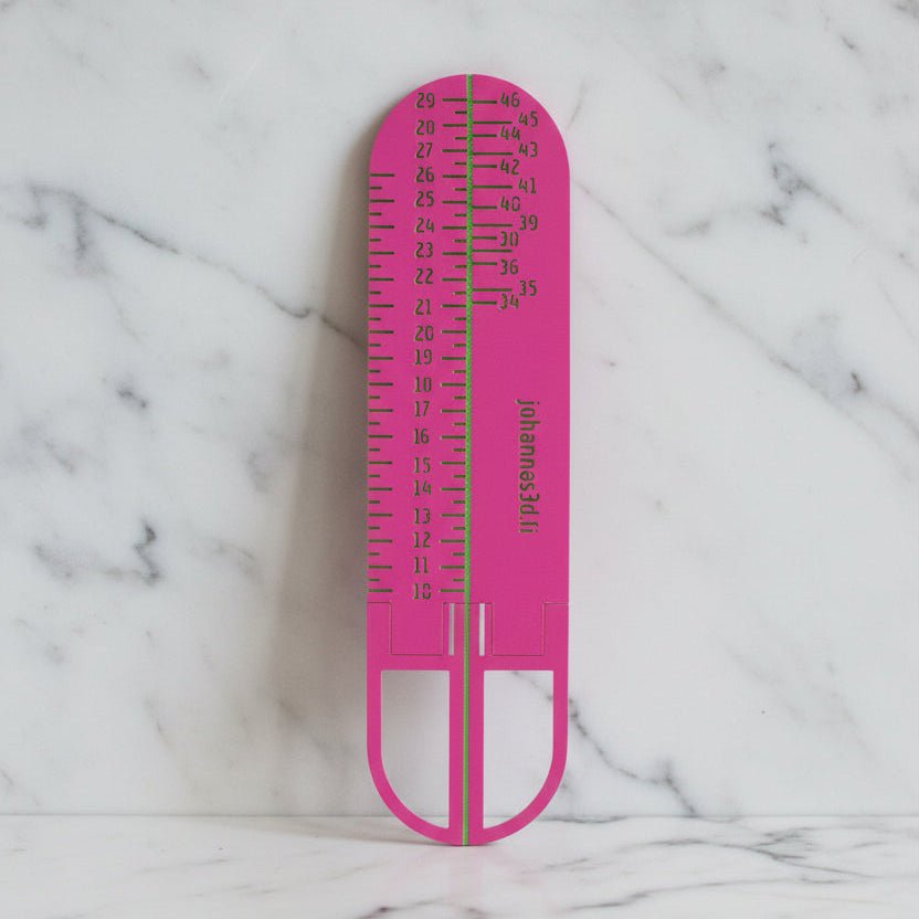 Suora sukkamitta - Täydellisen kokoiset villasukat ilman arvailua - Pinkki